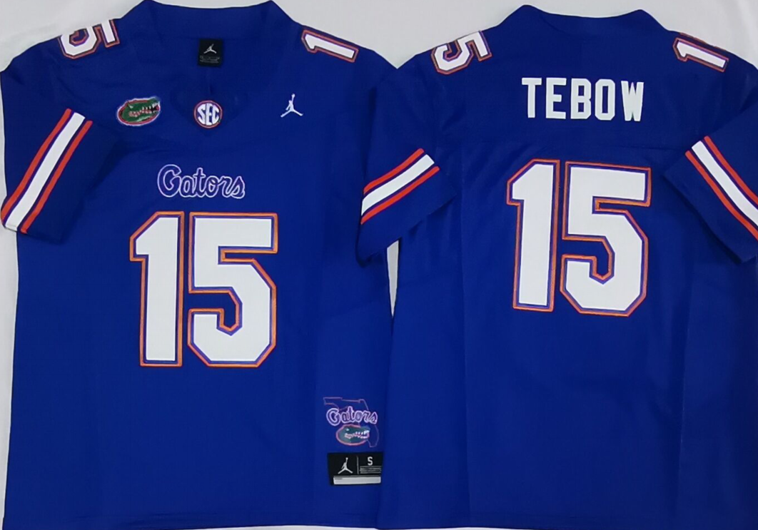 Men's Florida Gators Tim Tebow #15 Royal Jersey